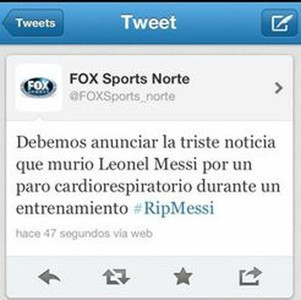 Messi declarat mort